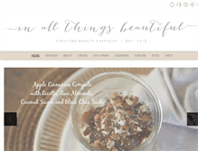 Tablet Screenshot of inallthingsbeautiful.com
